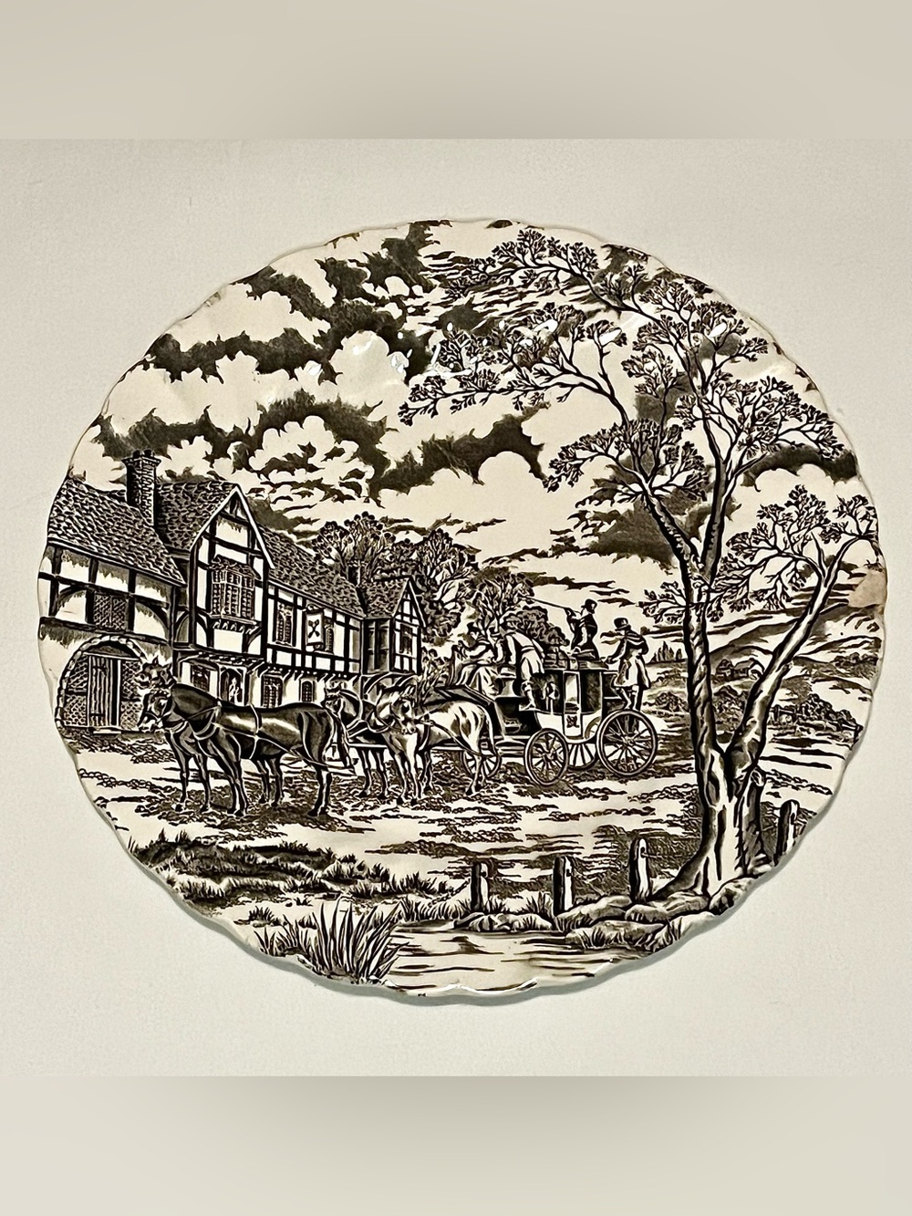 Vintage Royal Mail Transfer-ware dinner plate